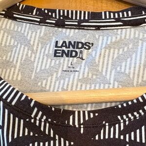 Lands' End Monochrome Striped Tee
